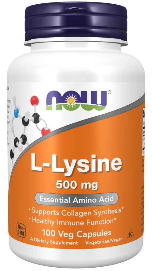 L-Lysine 500 mg- 100 Veg Capsules