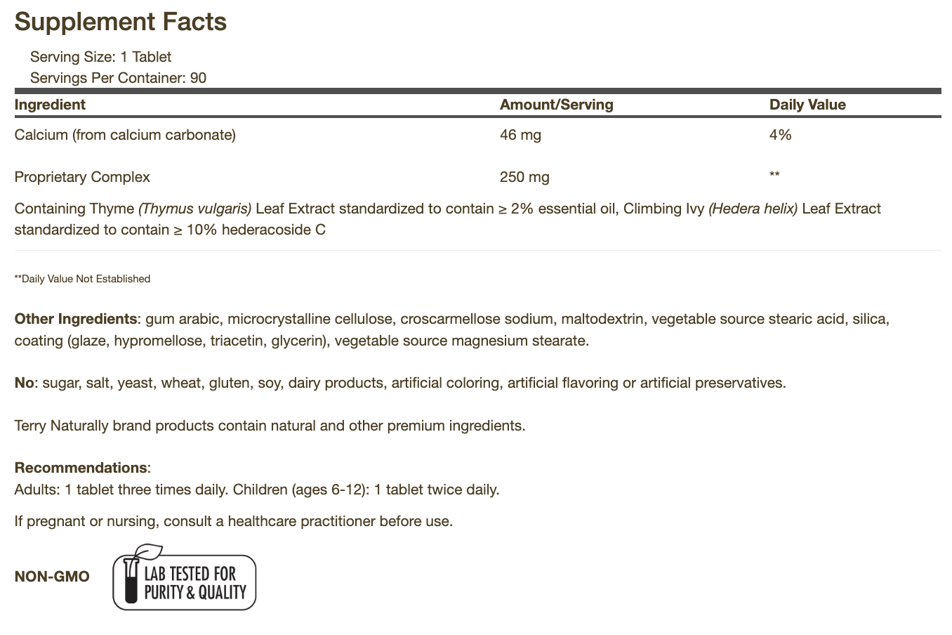 Bronchial Clear™ 90 tablets