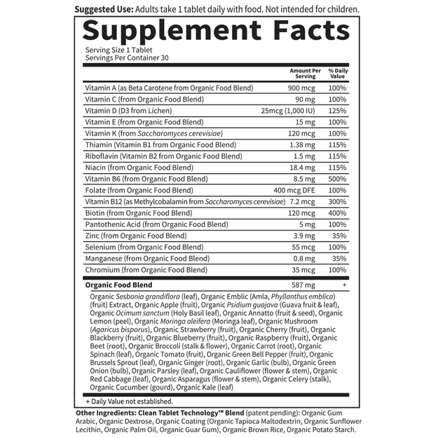 mykind Organics Mens Once Daily Tablets