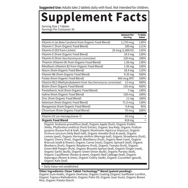 mykind Organics Mens Multi Tablets