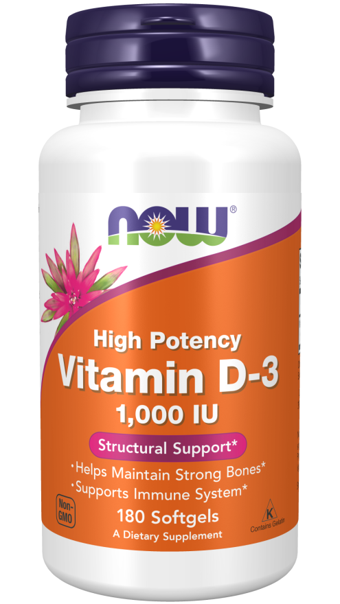 Vitamin D-3 1000 IU 180 Softgels
